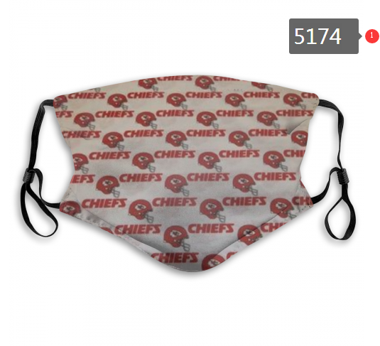 2020 NFL Kansas City Chiefs #5 Dust mask with filter